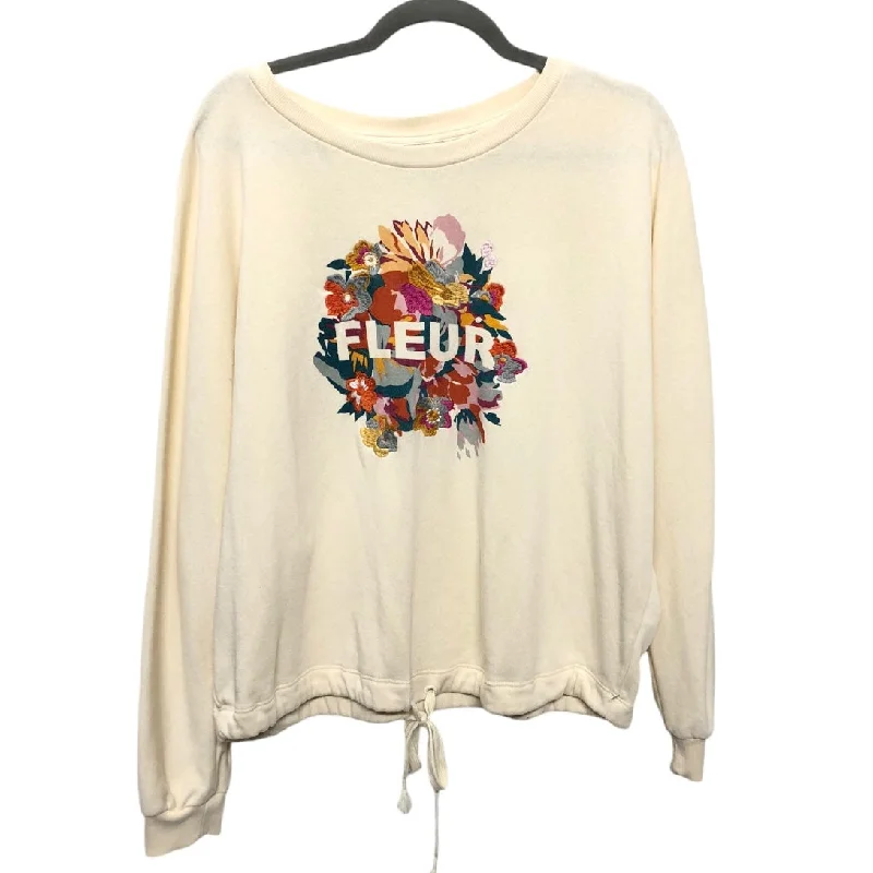 Sweatshirts for weekends -Sweatshirt Crewneck By Saturday/sunday In Cream, Size: M