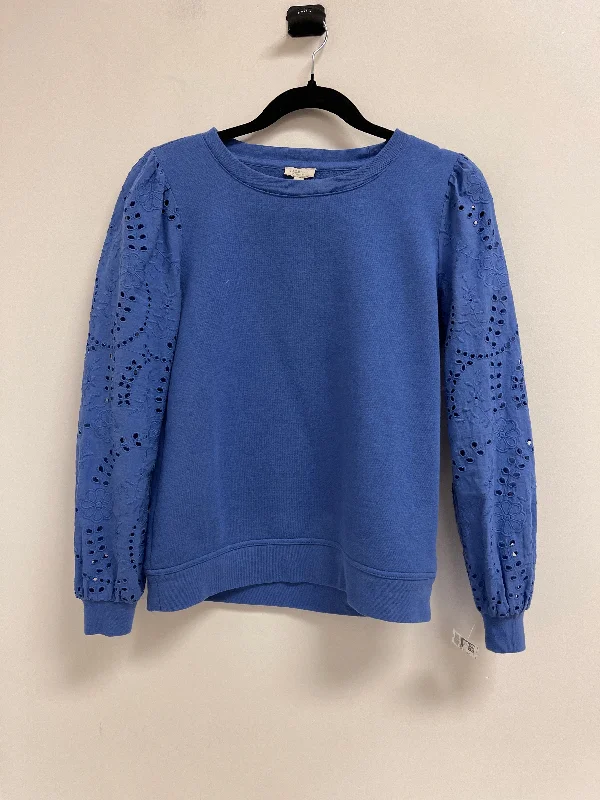 Sweatshirts for casual dinners -Sweatshirt Crewneck By Talbots In Blue, Size: Sp