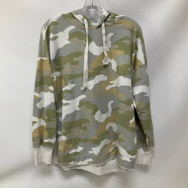 Sweatshirts with smocked details -Sweatshirt Hoodie By Aerie In Camouflage Print, Size: M