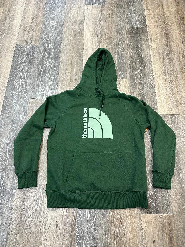 Sweatshirts with vintage look -Sweatshirt Hoodie By The North Face In Green, Size: L