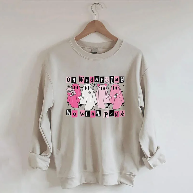 Sweatshirts for chilly weekends -On Wednesday We Wear Pink Sweatshirt