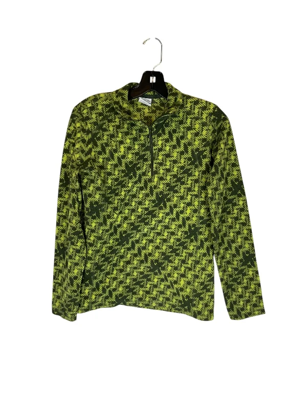 Sweatshirts with deep collar -Sweatshirt Collar By Columbia In Green, Size: S