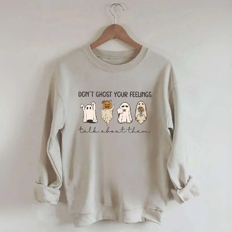 Sweatshirts for kids in green -Don't Ghost Your Feelings Sweatshirt