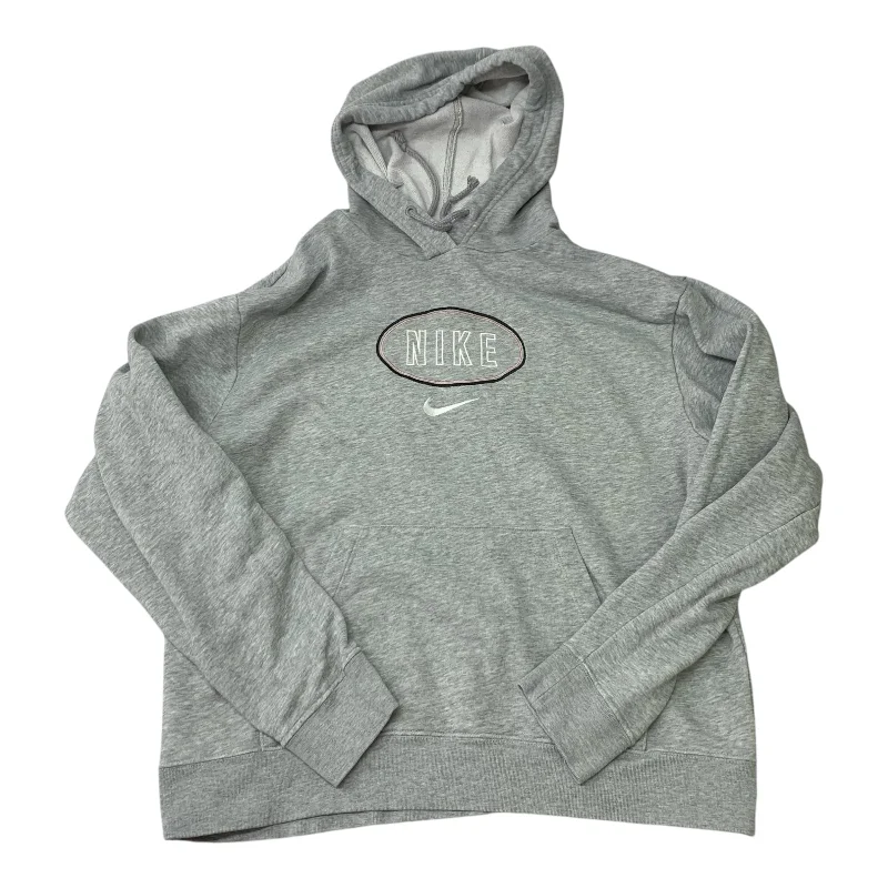 Sweatshirts in orchid -Athletic Sweatshirt Hoodie By Nike Apparel In Grey, Size: S