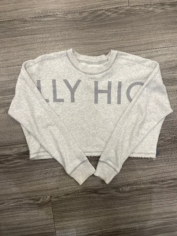 Sweatshirts for dinner dates -Sweatshirt Crewneck By Hollister In Grey, Size: Xs