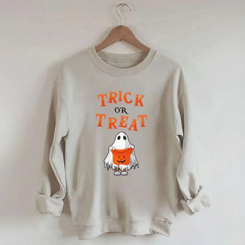 Sweatshirts in violet -Trick Or Treat Halloween Sweatshirt