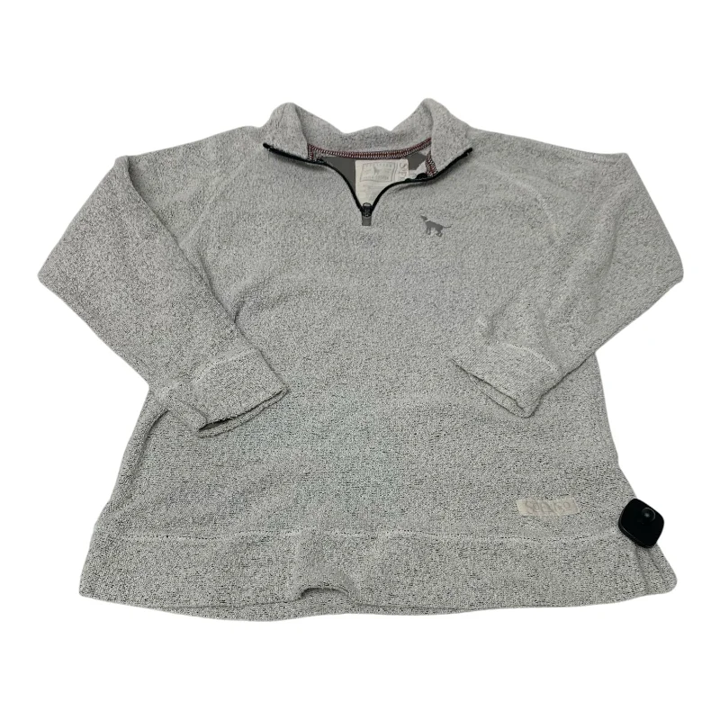 Sweatshirts with ribbed yoke -Sweatshirt Collar By So Fri Cozy In Grey, Size: M