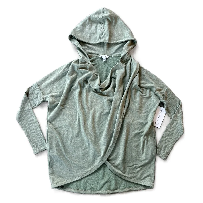 Sweatshirts for autumn evenings -Athletic Sweatshirt Hoodie By Athleta In Green, Size: M