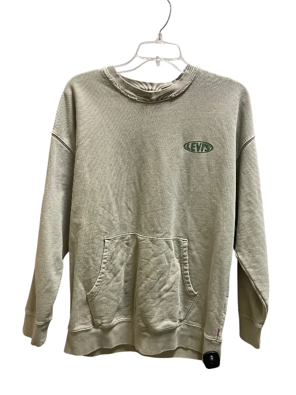 Sweatshirts with swirl design -Sweatshirt Crewneck By Levis In Green, Size: S