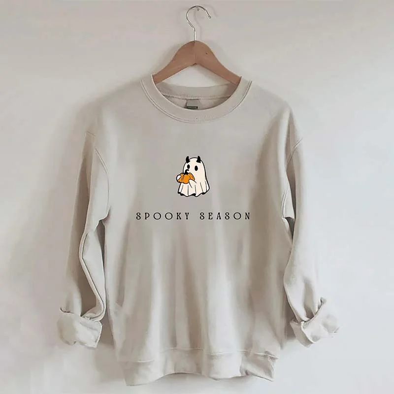 Sweatshirts in purple -Spooky Season Cute Ghost Sweatshirt