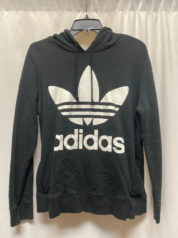 Sweatshirts with graphic design -Sweatshirt Hoodie By Adidas In Black, Size: Xl