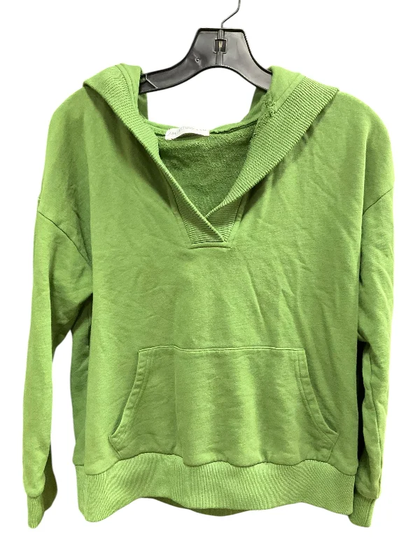 Sweatshirts for craft nights -Sweatshirt Hoodie By Clothes Mentor In Green, Size: M