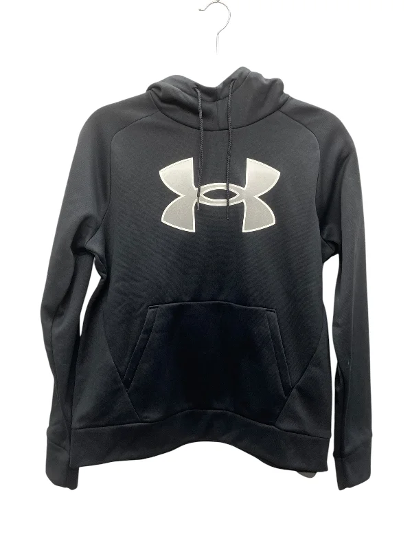 Sweatshirts in subtle pattern -Sweatshirt Hoodie By Under Armour In Black, Size: S