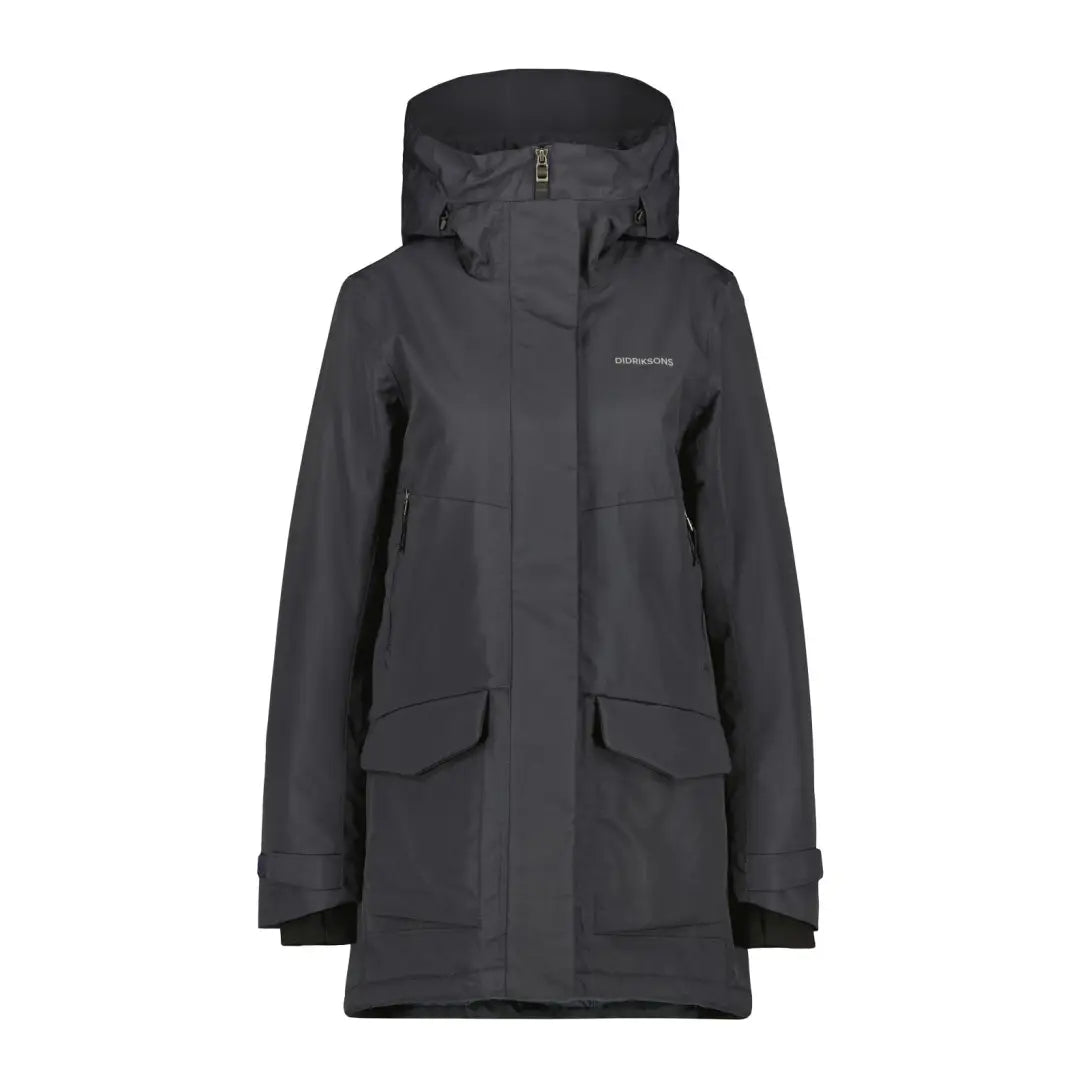 Jacket with drawstring hood -Didriksons Frida Womens Parka 7