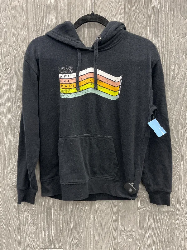 Sweatshirts with layered look -Sweatshirt Hoodie By Vans In Black, Size: Xs