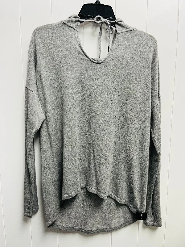 Sweatshirts in relaxed fit -Sweatshirt Hoodie By Gaiam In Grey, Size: S