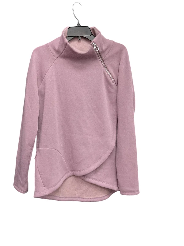 Sweatshirts in salmon -Athletic Sweatshirt Collar By Athleta In Purple, Size: M