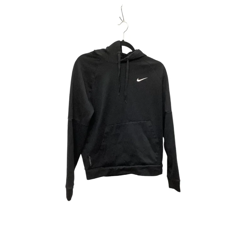 Sweatshirts with contrast hem -Sweatshirt Hoodie By Nike Apparel In Black, Size: M