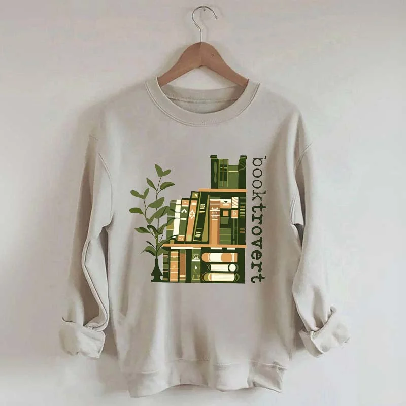 Sweatshirts in orchid -Trendy Booktrovert Cool Readers Sweatshirt