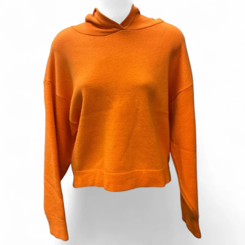 Sweatshirts for late evenings -Sweatshirt Hoodie By Maeve In Orange, Size: S