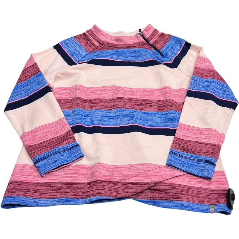 Sweatshirts in muted design -Athletic Sweatshirt Collar By Talbots In Blue & Pink, Size: Petite L