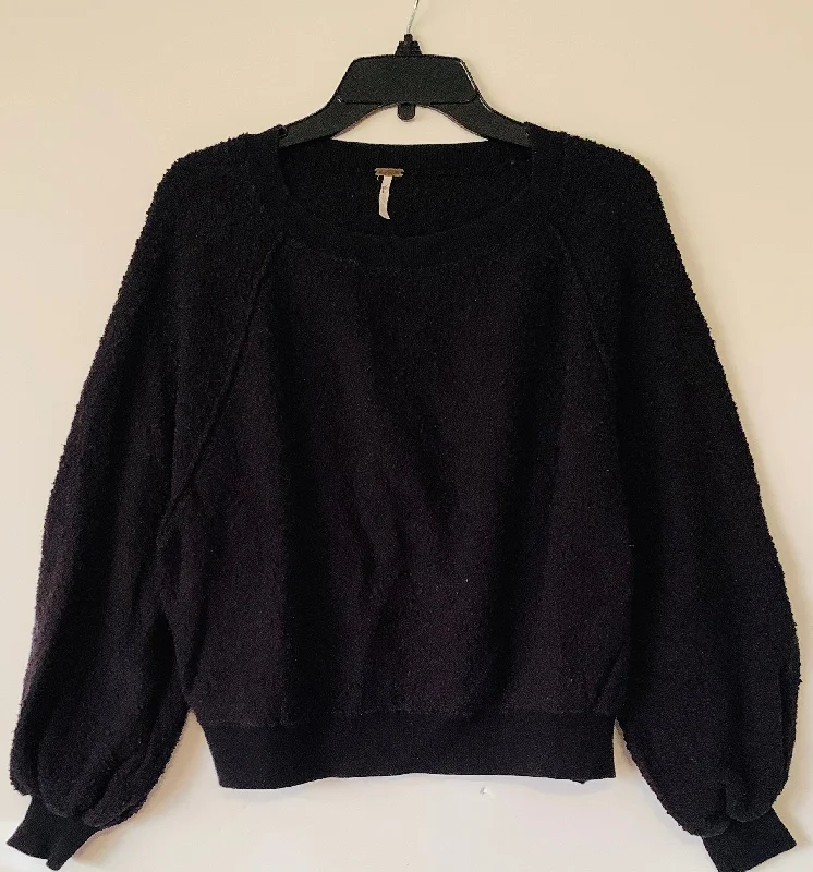 Sweatshirts for rainy days -Sweatshirt Crewneck By Free People In Black, Size: S