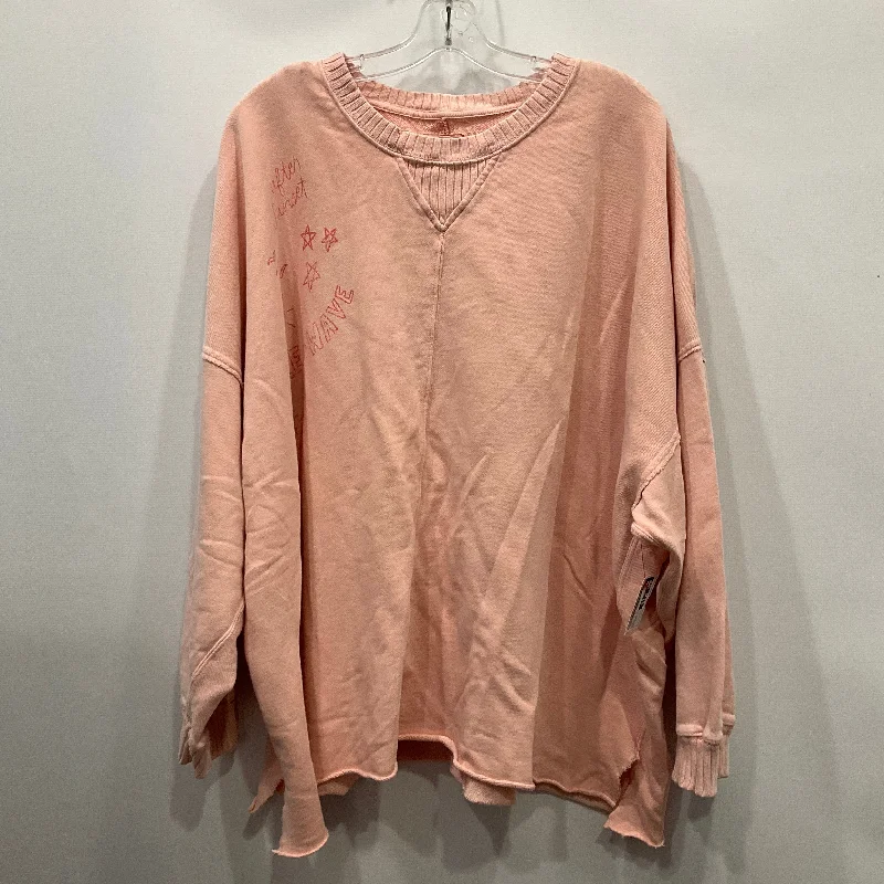 Sweatshirts for autumn hikes -Sweatshirt Crewneck By Aerie In Pink, Size: Xxl