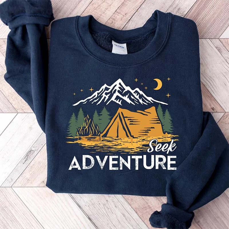 Sweatshirts for cozy weekends -Seek Adventure Outdoor Sweatshirt