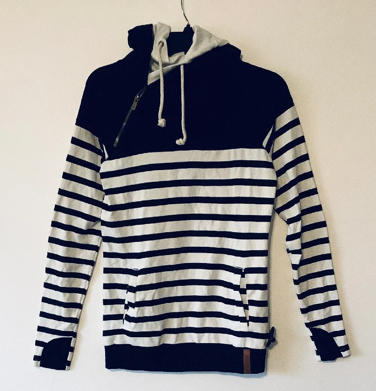 Sweatshirts with striped design -Sweatshirt Hoodie By Clothes Mentor In Striped Pattern, Size: Xs