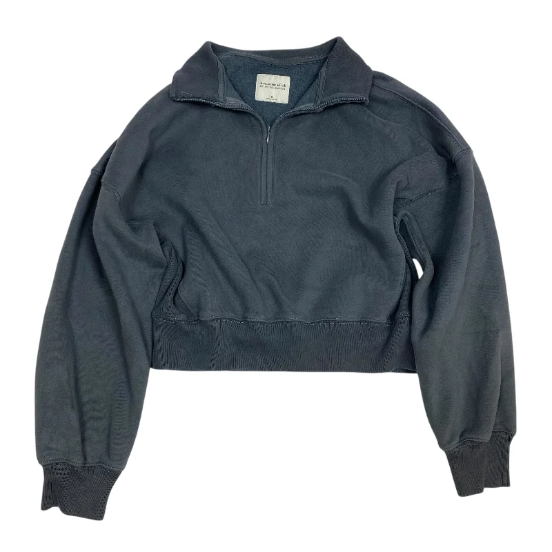 Sweatshirts in indigo -Sweatshirt Collar By Abercrombie And Fitch In Grey, Size: S