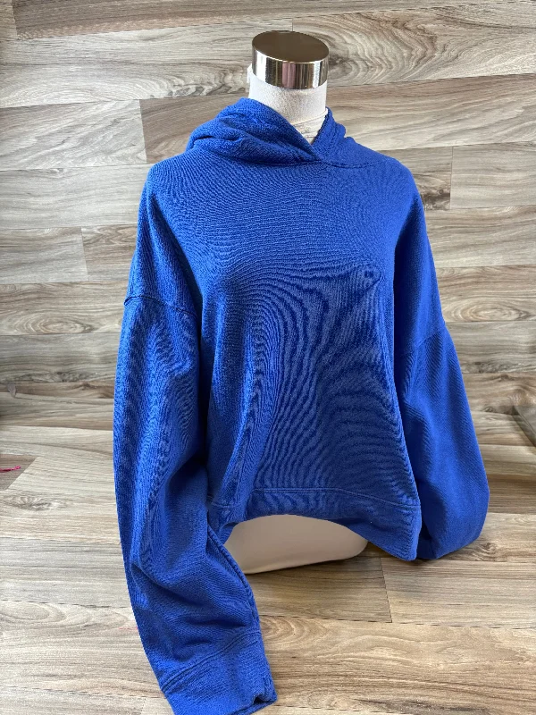 Sweatshirts with wave design -Sweatshirt Hoodie By Old Navy In Blue, Size: Xl