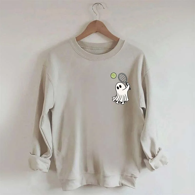 Sweatshirts in oversized fit -Tennis Ghost Halloween Sweatshirt