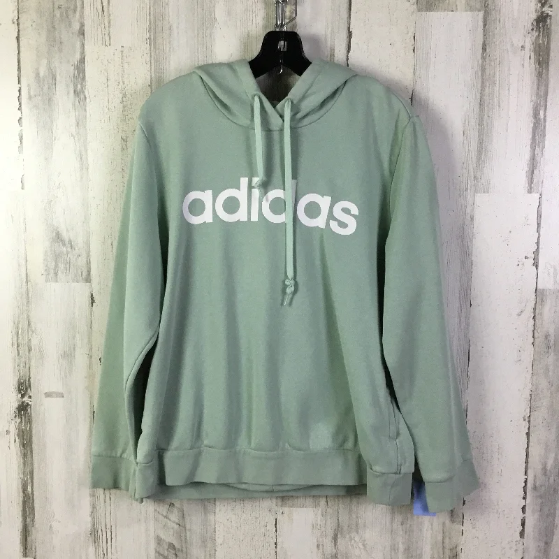 Sweatshirts for gym -Sweatshirt Hoodie By Adidas In Blue, Size: Xl