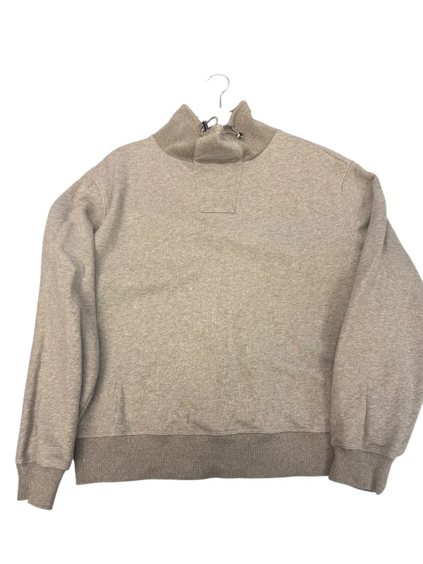 Sweatshirts with contrast hem -Sweatshirt Collar By Varley In Brown, Size: Xs