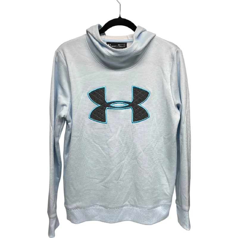 Sweatshirts with ribbed back -Sweatshirt Hoodie By Under Armour In Blue, Size: M