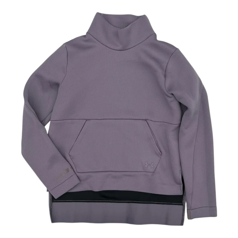 Sweatshirts in golden yellow -Athletic Sweatshirt Collar By Under Armour In Purple, Size:M