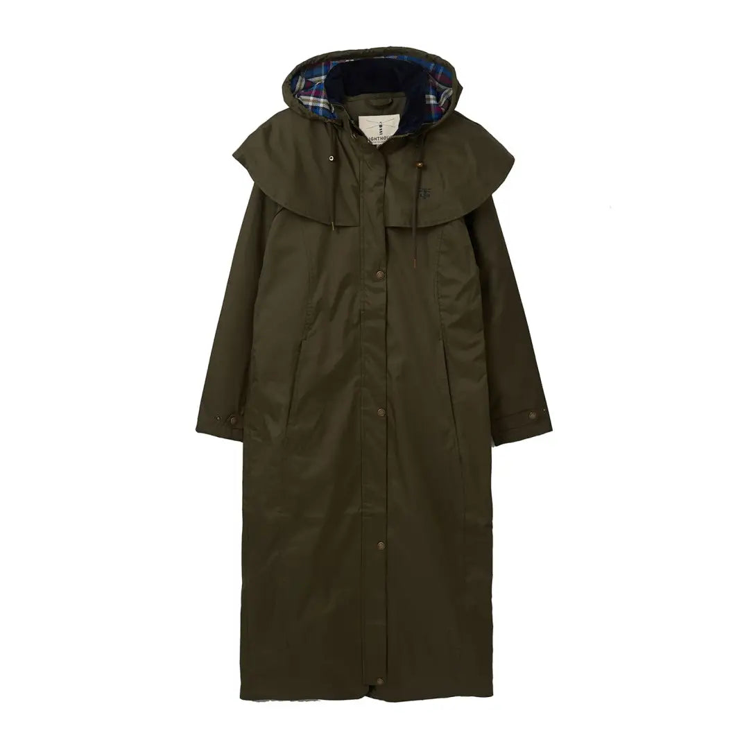 Jacket in pale green -Lighthouse Outback Full Length Ladies Waterproof Raincoat