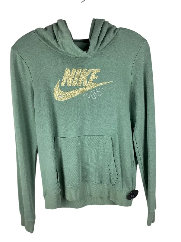 Sweatshirts with tribal design -Athletic Sweatshirt Hoodie By Nike Apparel In Green, Size: Xs