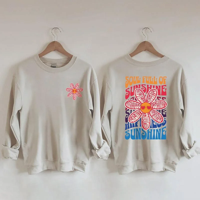 Sweatshirts with drawstrings -Soul Full Of Sunshine Sweatshirt