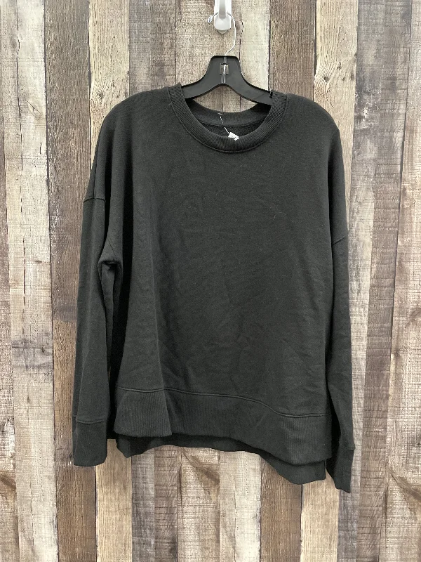 Sweatshirts in warm fabric -Sweatshirt Crewneck By Time And Tru In Black, Size: L