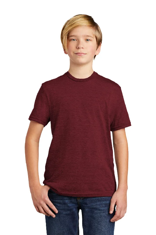 Green organic wear T-shirts-Allmade Youth Short Sleeve Crewneck T-Shirt - Vino Red