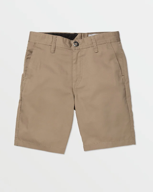 White pizza T-shirts-Big Boys Frickin Chino Shorts - Khaki