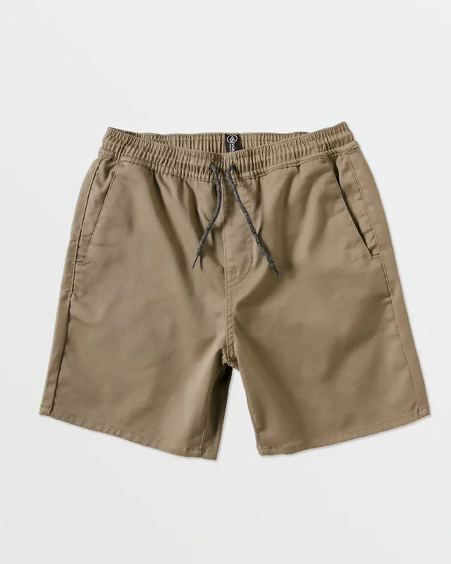 Green St-Patrick T-shirts-Big Boys Frickin Elastic Waist Shorts - Khaki