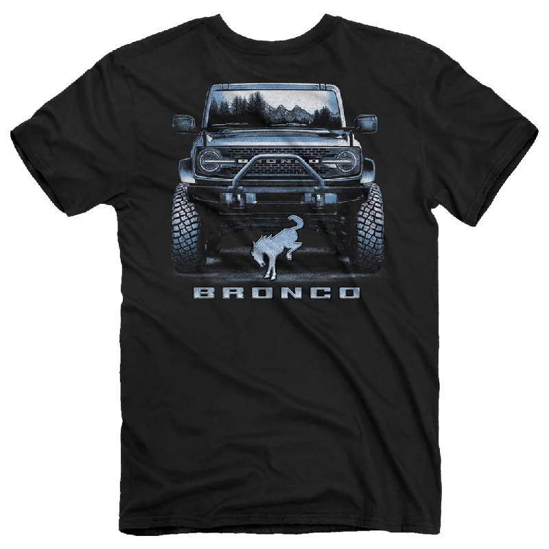 Red urban art T-shirts-Ford Bronco - Trail Buster T-Shirt