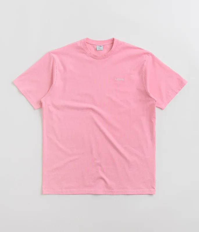 Gray group unity T-shirts-Civilist Mini Logo T-Shirt - Pink