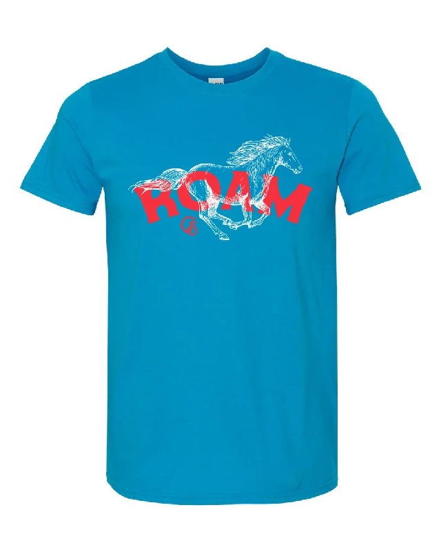 Blue artist fan T-shirts-COWBOY SH*T- Roam Sapphire Tee