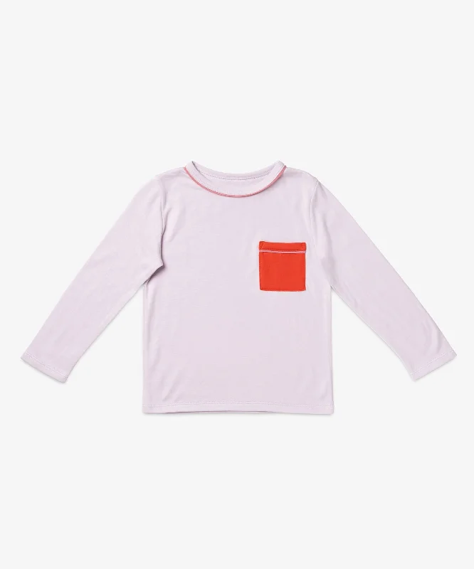 Pink Valentine T-shirts-Edward T-Shirt, Color Block Lilac