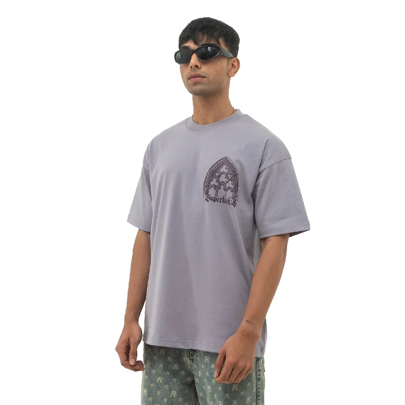 Cotton crew-neck T-shirts-Superkicks | FALLEN ANGELS “REBORN”  { PURPLE