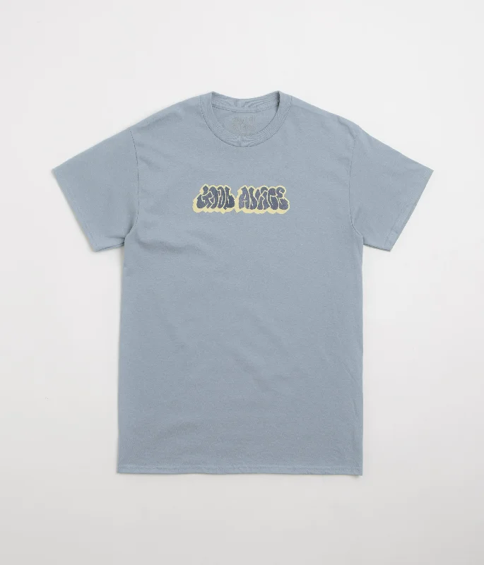 Travel light T-shirts-Good Advice 90s T-Shirt - Slate Blue