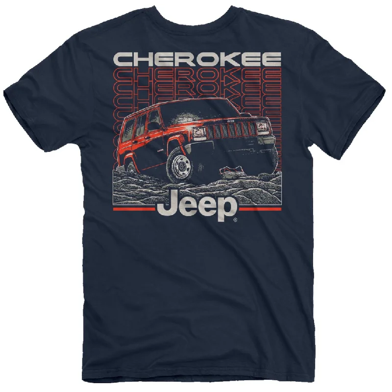 Red fitness gear T-shirts-Jeep - Cherokee Repeat T-Shirt